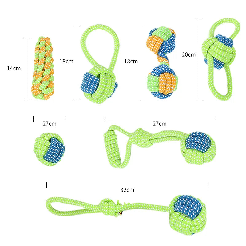 Dog Interactive Cotton Toothbrush Rope